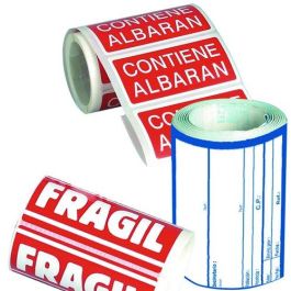 Apli Etiquetas Adhesivas para Envío 'Contiene Albarán' Rojas 50x100 mm, Rollo con 200 Unidades Precio: 9.5000004. SKU: B1JABS8RXB