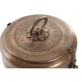 Caja-Joyero Home ESPRIT Cobre Latón 25 x 25 x 10 cm