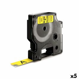 Cinta Laminada para Rotuladoras Dymo D1 45018 12 mm LabelManager™ Amarillo Negro (5 Unidades) Precio: 94.89000048. SKU: S8424265