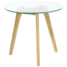 Home Deco Factory Juego de 2 Mesas Redondas de Cristal para Salón