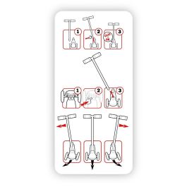 Stamp Minnie Scooter Dirección Twist de 3 Ruedas, Estable, Antideslizante, Rodamiento ABEC 5, Freno Trasero, Niña +2 Años