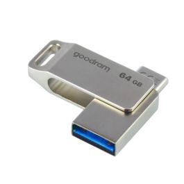 Goodram Memoria USB 64GB ODA3 Silver USB 3.2 Gen 1 Tipo C y Tipo A Plata