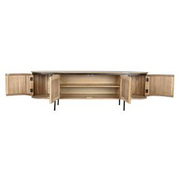 Mueble Tv Balines DKD Home Decor Natural Negro 40 x 55 x 180 cm Mueble Tv Balines DKD Home Decor Natural Negro 40 x 55 x 180 cm