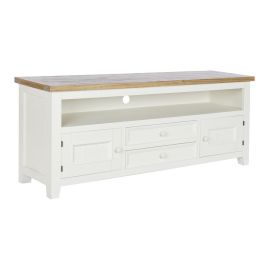 Mueble de TV DKD Home Decor Beige Natural Madera de Paulonia 134,5 x 35 x 55 cm