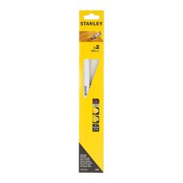Stanley Sta21252-xj Hojas Sierra de Sable 30,5 cm HCS para Madera y Plástico, Corte Grueso y Recto, Pack 2 Unidades