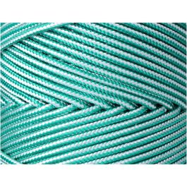 Cordón trenzado polipropileno verde / blanco, calibre 5 mm x 200 m Cordón trenzado polipropileno verde / blanco, calibre 5 mm x 200 m