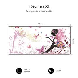 SUBBLIM Alfombrilla Hada XL Mouse Pad 900x400x3