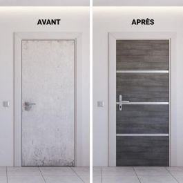 Nordlinger Pro NOR3354768905129 Kit Renovación Puerta Interior, 4 Hojas 85x50cm y 3 Perfiles 85x2cm, Gris Ágata Nordlinger Pro NOR3354768905129 Kit Renovación Puerta Interior, 4 Hojas 85x50cm y 3 Perfiles 85x2cm, Gris Ágata