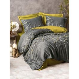 Juego de cama - 1 funda nórdica 220 x 240 cm + 2 fundas de almohada 60 x 60 cm - 100% algodón satén - Antracita Precio: 81.29264. SKU: B18QAAKCWG