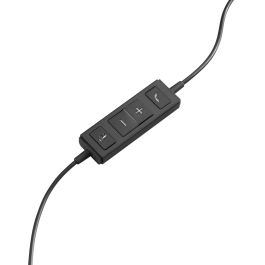Logitech 981-000571 Auricular Monoaural Diadema Alámbrico USB-A con Micrófono Cancelación Ruido para Oficina/Centro Llamadas Negro