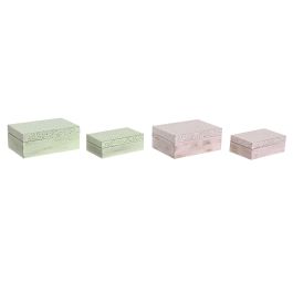 Joyero Shabby DKD Home Decor Rosa Verde 10 x 6 x 15 cm Set de 2 (4 Unidades) Precio: 47.59000059. SKU: B1AVVJEQWJ