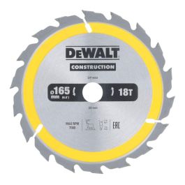 Dewalt Dt1933 - qz Disco para Construcción ø165 x 20 mm 18 Dientes