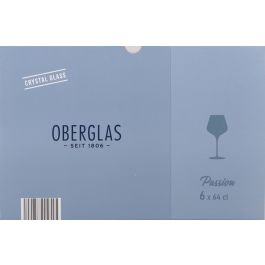 Inde Set 6 Copas Burgundy Passion 64Cl, 11,5x22,8x7 cm