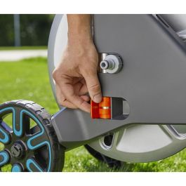 Gardena Carro Portamangueras CleverRoll M Metall 18541-20, Capacidad 60m, Acero Inoxidable/Plástico, Manual, Asa Transporte