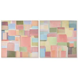 DKD Home Decor Cuadro Urban Abstracto Multicolor Lienzo/PS 102.5x102.5 cm (2 Unidades) Precio: 149.49999999. SKU: B1EQRLKFTY