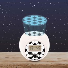 Lexibook Reloj Despertador Edición Fútbol RL977FO con Proyección de Balón