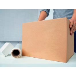 Caja Para Embalar Q-Connect Americana Ultrarresistente Carton Reciclado Canal Doble 7 mm Color Kraft 420x200x300 mm 15 unidades