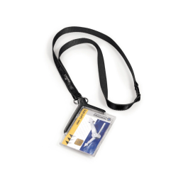 Durable Identificador con cordón plano acrílico diagonal 54x85mm Color Antracita