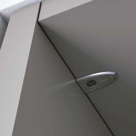 Italiana Ferramenta Elefant Soporte de Unión para tableros de 25mm, Zamak Níquel - Fácil montaje y alta sujeción
