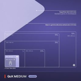 STEELSERIES STE5707119066341 Alfombrilla de ratón para juegos QcK M Lavanda