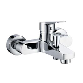Edm Grifo monomando de bañera empotrado serie Altea, cromado, cuerpo de latón, cartucho cerámico, ref.01189 y 01656