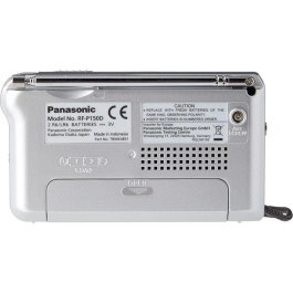 Panasonic Radio Portátil AM/FM Analógica Plata con Altavoz y Entrada Auriculares