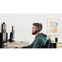 Logitech Auricular Zone Vibe Inalambrico Negro Bluetooth Cancelacion Ruido Compatible Ordenador Movil