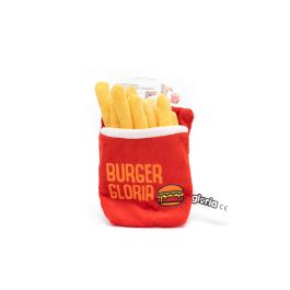 Gloria Peluche para Perro Patatas Fritas con Sonido Crujiente Blanda para Razas Pequeñas y Medianas