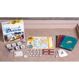 Tranjis Games Tras Los Pasos de Darwin - Juego de Mesa Familiar de Estrategia y Aventura Educativa para 2 a 5 Jugadores a Partir de 8 Años