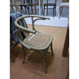 DKD Home Decor Silla 50 x 75 x 56 cm Blanco Olmo Ratan Rejilla