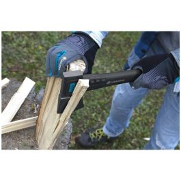 Gardena 900 B Hacha Universal con Mango de Plástico, Revestimiento Antiadherente, Ergonómica, Negro y Azul, 34 mm