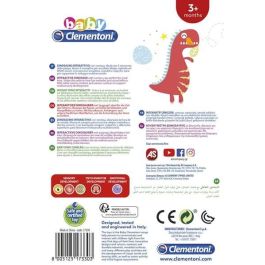 Sonajero musical dinosaurio con ventosa para sujetar en cualquier base 7x15x22 cm