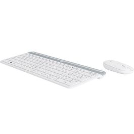 Logitech MK470 Combo Teclado y Ratón Inalámbrico Ultra-Fino Silencioso Teclas Perfil Bajo Ratón 90% Reducción Ruido Batería Larga