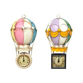 DKD Home Decor Reloj de Pared Vintage Multicolor Lila con Diseño de Globo Metálico 26x7x13.5 cm para Pilas AAA (4 Unidades) Surtido Aleatorio Precio: 39.7848. SKU: B1EKRW77N6