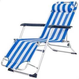 Tumbona de playa reclinable aluminio con cojín aktive 153x47x33/75cm Precio: 49.50000011. SKU: B1FNF937VZ