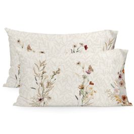 Funda de almohada HappyFriday Wild flowers Multicolor 50 x 75 cm (2 Unidades)