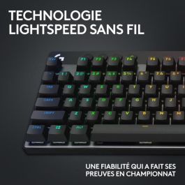 Teclado para juegos - inalámbrico - LOGITECH G - G Pro X TKL Lightspeed - USB - AZERTY - Negro