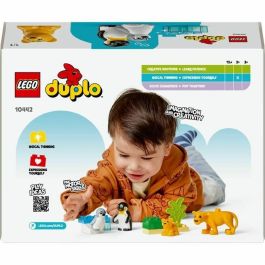 LEGO DUPLO My Town 10442 Familias de animales salvajes: pingüinos y leones - Juegos de aprendizaje temprano