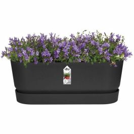 Jardinera Elho Negro 50 cm Plástico Ovalada