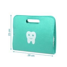 KioKids Juguete Set de Dentista de Madera Educativo con Accesorios, Maletín, Dientes y Caries para Niños +36 meses Multicolor
