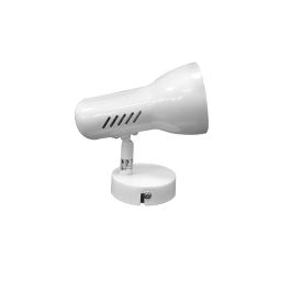 Edm Foco Blanco Modelo Galaxy 1 Elemento E27 60W para Techo/Pared Ø 9x14 cm Abatible 180º (Bombilla no incluida)