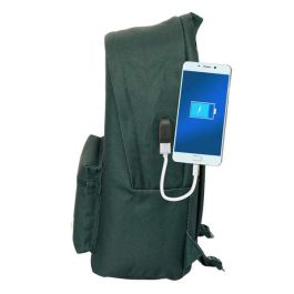 Harper & Neyer Mochila Doble para Portátil 15,6" + USB Green 31x44x18cm