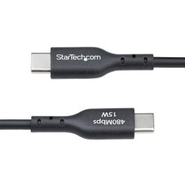 Cable USB Startech USB2AC1MNC Negro 1 m Cable USB Startech USB2AC1MNC Negro 1 m
