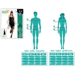 Disfraz Charleston Negro Adulto Mujer Adulto XL Disfraz Charleston Negro Adulto Mujer Adulto XL