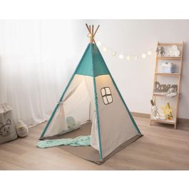 KioKids Teepee Azul para Niños +0 Meses - Tienda de Juego Plegable con Ventana y Puerta - Algodón/Poliéster Precio: 42.89000001. SKU: B1HPZGJYPN