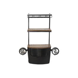 DKD Home Decor Botellero Gris Oscuro 30 x 104 x 83 cm Hierro Acacia Cristal Precio: 181.78999949. SKU: S3011206