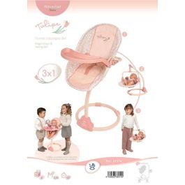 Decuevas Trona Columpio Tulipe 3 en 1 para Muñecas hasta 50 cm, 30x31x60 cm - Juguete Infantil +3 Años Decuevas Trona Columpio Tulipe 3 en 1 para Muñecas hasta 50 cm, 30x31x60 cm - Juguete Infantil +3 Años