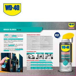 WD-40 Grasa Blanca de Litio 400 ml Spray para Cadenas y Rodamientos