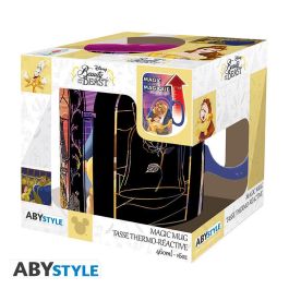 Abystyle Taza Termica Disney La Bella y la Bestia Escena Baile 460 ml Ceramica Sensible al Calor