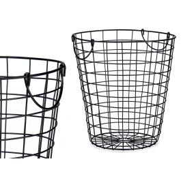 Cesto de Acero Negro Kinvara 30x30x30 cm - Organización y Decoración (8 Unidades) Precio: 93.49999967. SKU: B1HLLB8DCM